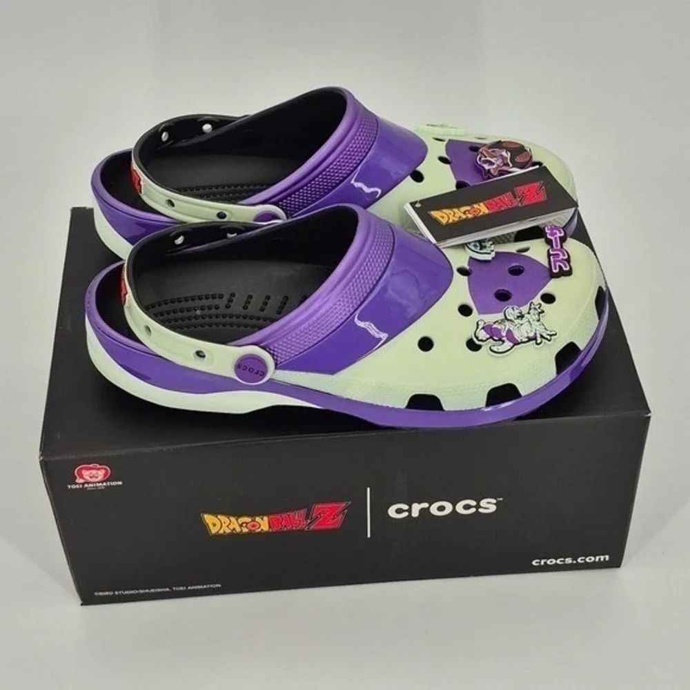 Crocs Dragon Ball Z Frieza Classic Clogs Adult Men's Size 11 NWB Purple Unisex